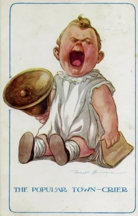 Framed Print : Baby / Town Crier 1921 Framed Print : Baby / Town Crier 1921