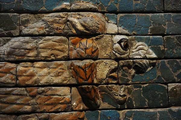 Babylons lion. Lion decorated the Processional Wal (Ishtar