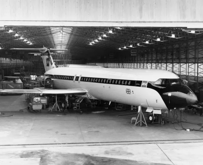 Framed Print : BAC 1-11. Bea BAC 1-11 Super One-Eleven Airliner on the Production-Line Framed Print : BAC 1-11. Bea BAC 1-11 Super One-Eleven Airliner on the Production-Line