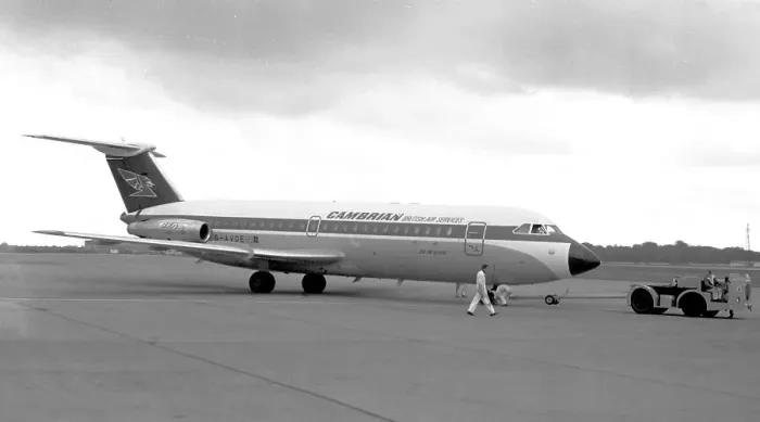 Framed Print : BAC 1-11-416EK G-AVOE Framed Print : BAC 1-11-416EK G-AVOE