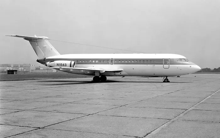 Framed Print : BAC 1-11 N1543 Framed Print : BAC 1-11 N1543