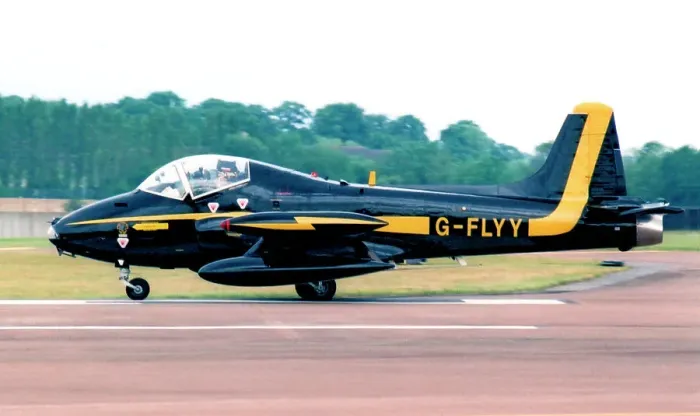 Framed Print : BAC 167 Strikemaster Mk. 80 G-FLYY Framed Print : BAC 167 Strikemaster Mk. 80 G-FLYY