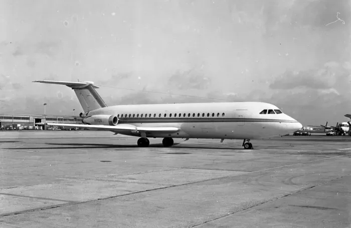 Framed Print : BAC One-Eleven-203AE N111QA Framed Print : BAC One-Eleven-203AE N111QA