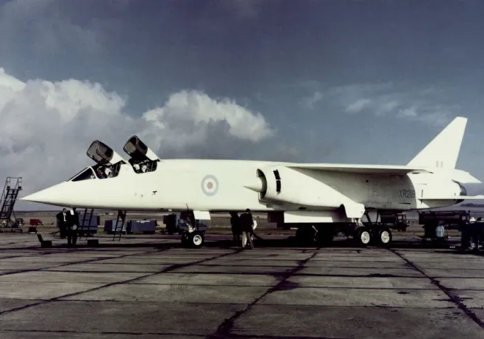 Framed Print : BAC TSR-2. The British Aircraft Corporation Tsr 2 Prototype Parked with Canopies Open Framed Print : BAC TSR-2. The British Aircraft Corporation Tsr 2 Prototype Parked with Canopies Open