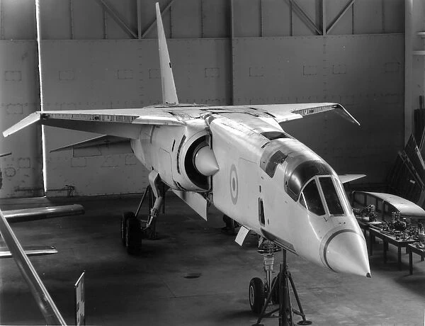 A BAC TSR-2 in a hangar