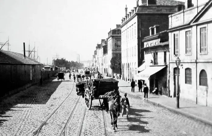 Framed Print : The Bacalan, Bordeaux, France, Victorian period Framed Print : The Bacalan, Bordeaux, France, Victorian period