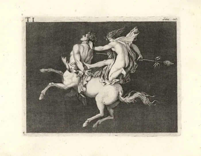 Framed Print : Bacchant subduing a charging centaur Framed Print : Bacchant subduing a charging centaur