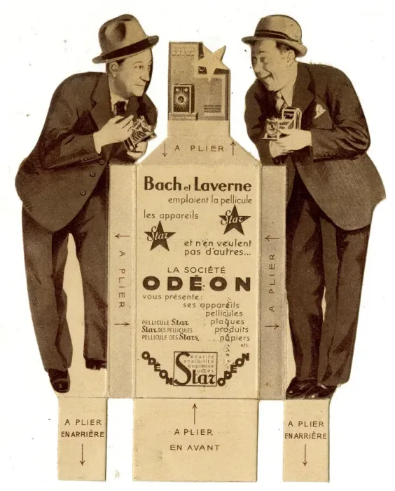 Framed Print : Bach et Laverne, French comic duo Framed Print : Bach et Laverne, French comic duo