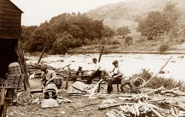 Framed Print : Backbarrow Swill Makers early 1900s Framed Print : Backbarrow Swill Makers early 1900s