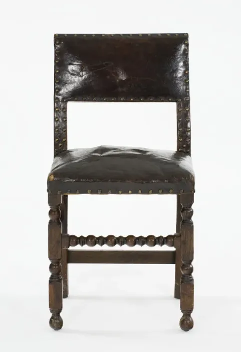 Framed Print : Backstool. Chair or backstool made from turned Framed Print : Backstool. Chair or backstool made from turned