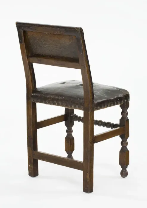 Framed Print : Backstool. Chair or backstool made from turned Framed Print : Backstool. Chair or backstool made from turned