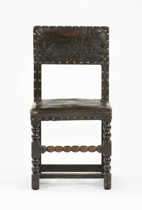 Framed Print : Backstool. Chair or backstool made from turned Framed Print : Backstool. Chair or backstool made from turned