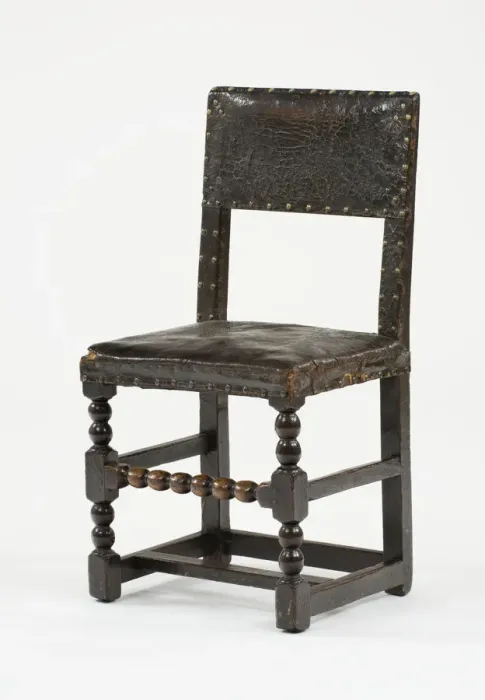 Framed Print : Backstool. Chair or backstool made from turned Framed Print : Backstool. Chair or backstool made from turned