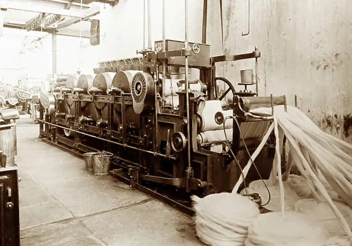Framed Print : A backwashing machine in a woollen mill in Bradford Framed Print : A backwashing machine in a woollen mill in Bradford