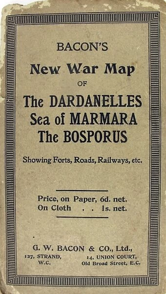 Bacons New War Map of The Dardanelles