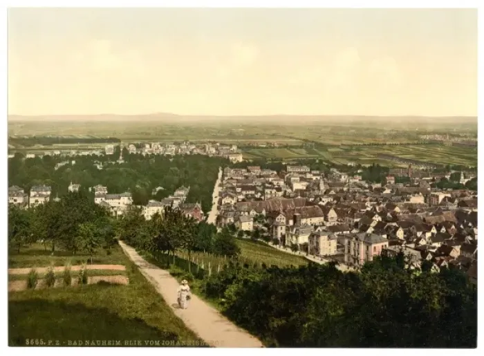 Framed Print : Bad Neuheim (i. e. Bad Nauheim), from Johannisberg, Hesse-Na Framed Print : Bad Neuheim (i. e. Bad Nauheim), from Johannisberg, Hesse-Na
