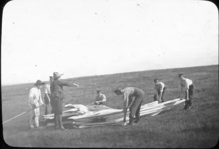 Framed Print : Baden-Powell man-lifting kite Framed Print : Baden-Powell man-lifting kite