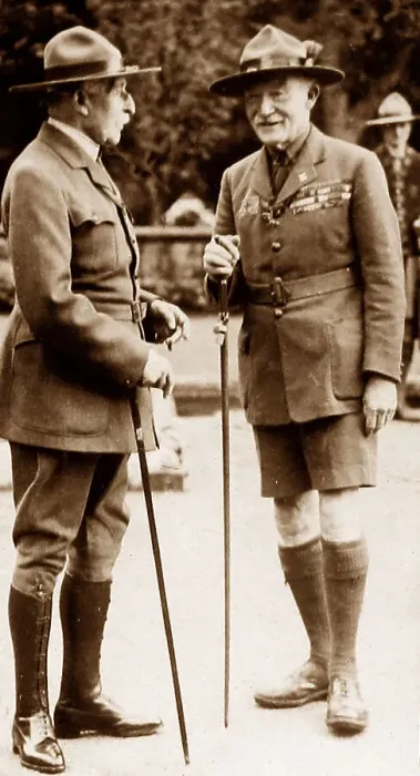 Framed Print : Baden Powell (on the right) at the Liverpool Scouts Framed Print : Baden Powell (on the right) at the Liverpool Scouts