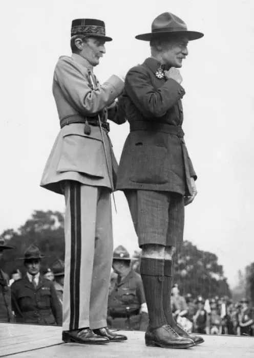 Framed Print : Baden Powell receiving the Legion of Honour Framed Print : Baden Powell receiving the Legion of Honour