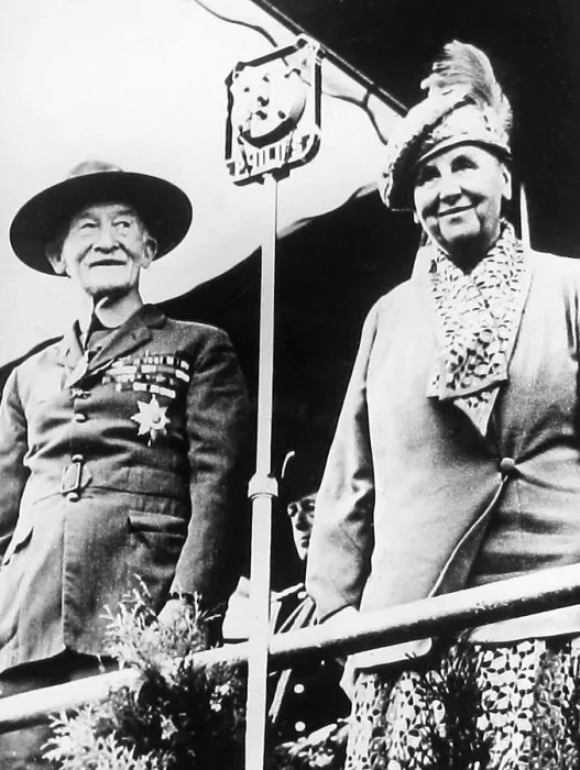 Framed Print : Baden Powell and wife in 1919 Framed Print : Baden Powell and wife in 1919