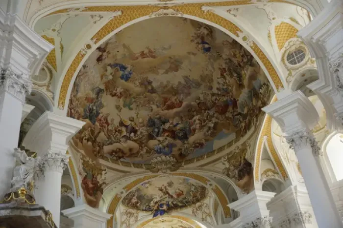 Framed Print : Baden Wurttemberg, Neresheim: Ceiling paintings in the Abbey Framed Print : Baden Wurttemberg, Neresheim: Ceiling paintings in the Abbey