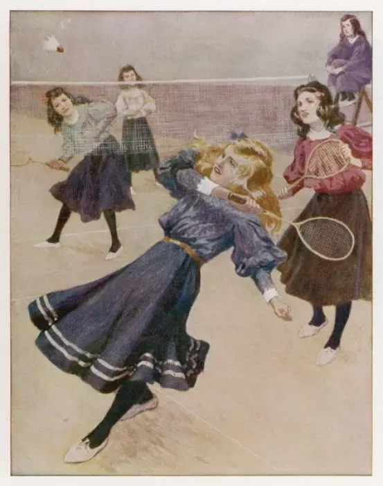 Framed Print : Badminton / Girls Framed Print : Badminton / Girls