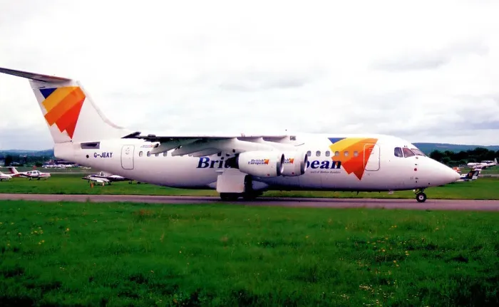 Framed Print : BAe 146-200A G-JEAY Framed Print : BAe 146-200A G-JEAY