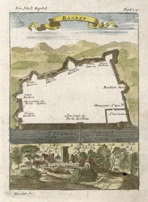 Framed Print : Baghdad / Plan 1719 Framed Print : Baghdad / Plan 1719