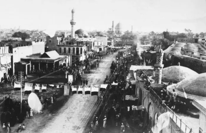 Framed Print : Baghdad street view in 1917 Framed Print : Baghdad street view in 1917