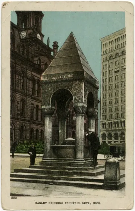 Framed Print : The Bagley Memorial Drinking Fountain - Detroit, Michigan Framed Print : The Bagley Memorial Drinking Fountain - Detroit, Michigan
