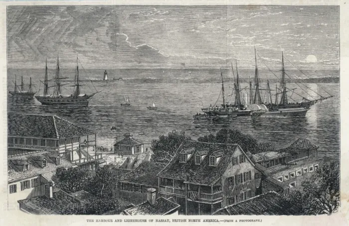Framed Print : Bahamas / Nassau 1864 Framed Print : Bahamas / Nassau 1864