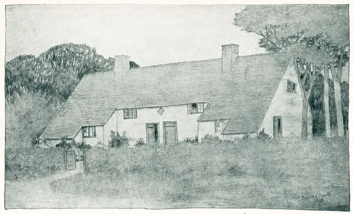 Framed Print : Baillie Scott, Cottage, Milford, Surrey Framed Print : Baillie Scott, Cottage, Milford, Surrey