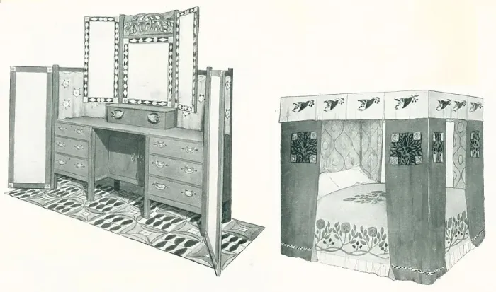 Framed Print : Baillie Scott Furniture Framed Print : Baillie Scott Furniture