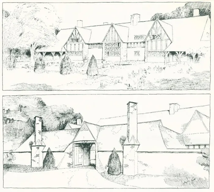 Framed Print : Baillie Scott, The Haven, Surrey Framed Print : Baillie Scott, The Haven, Surrey