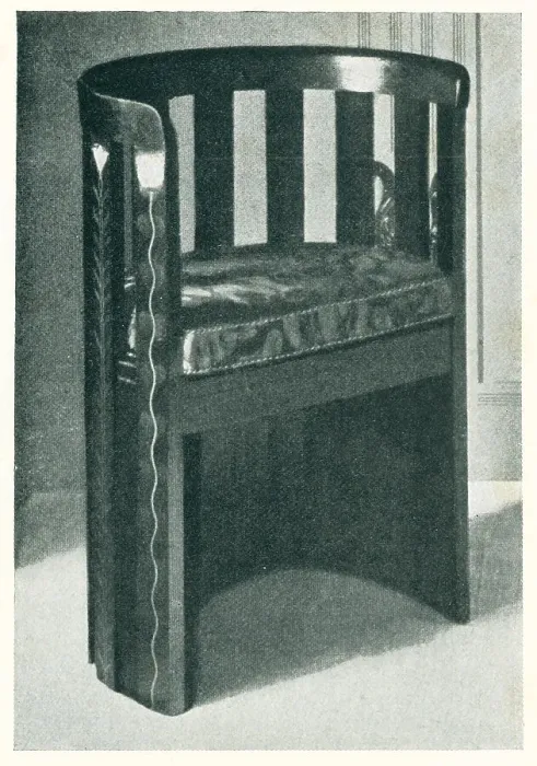 Framed Print : Baillie Scott, Inlaid Chair Framed Print : Baillie Scott, Inlaid Chair