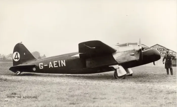 Framed Print : BAIV Double Eagle, G-AEIN, The Perfect Lady, at Hanworth