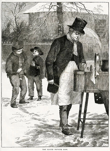 Baked potato seller 1870
