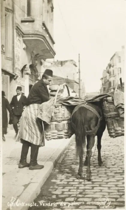 Framed Print : Baker delivering bread - Constantinople, Turkey Framed Print : Baker delivering bread - Constantinople, Turkey