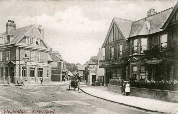 Framed Print : Baker Street, Weybridge, Surrey Framed Print : Baker Street, Weybridge, Surrey