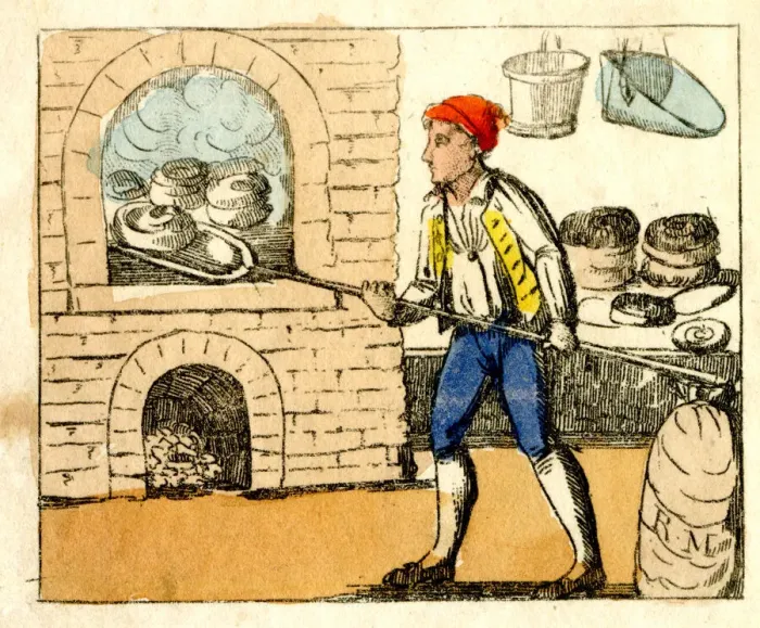Framed Print : Baker at work Framed Print : Baker at work