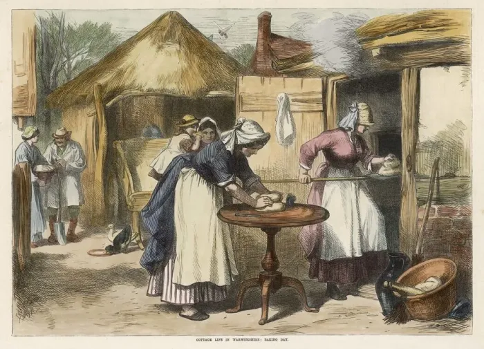 Framed Print : BAKING IN WARWICKSHIRE Framed Print : BAKING IN WARWICKSHIRE