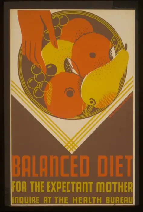 Framed Print : Balanced diet for the expectant mother Inquire at the Health Framed Print : Balanced diet for the expectant mother Inquire at the Health