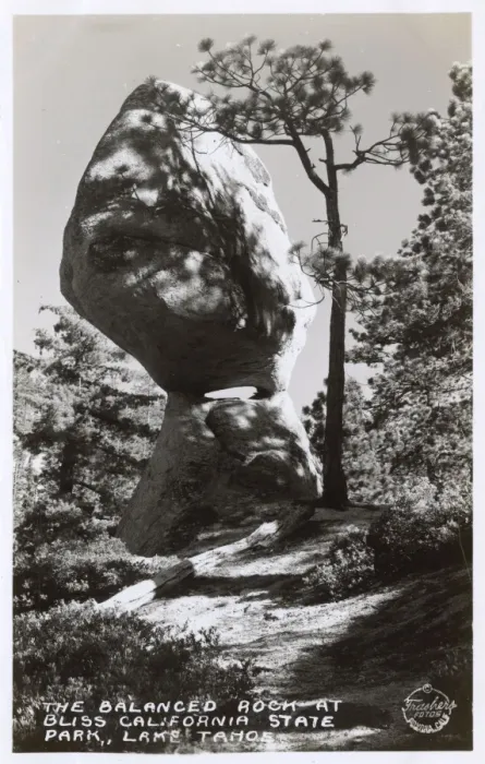 Framed Print : Balanced Rock, Bliss State Park, Lake Tahoe, California, USA Framed Print : Balanced Rock, Bliss State Park, Lake Tahoe, California, USA