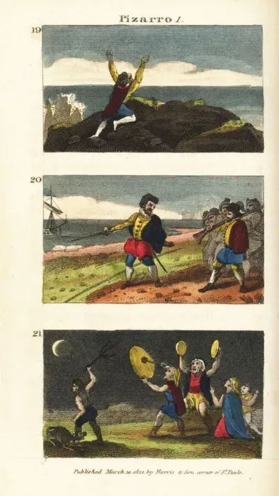 Framed Print : Balboa and Pizarro exploring Central and South America Framed Print : Balboa and Pizarro exploring Central and South America