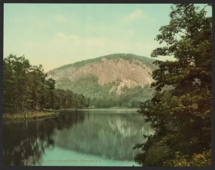 Framed Print : Bald Face from Lake Fairfield, Sapphire, N. C Framed Print : Bald Face from Lake Fairfield, Sapphire, N. C