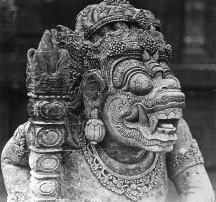 Framed Print : Bali Temple Figure Framed Print : Bali Temple Figure