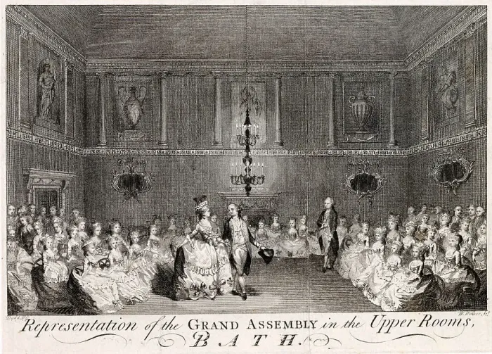 Framed Print : Ball in the Assembly Rooms, Bath. Date: circa 1770