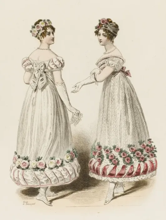 Framed Print : Ball Dresses 1819 Framed Print : Ball Dresses 1819