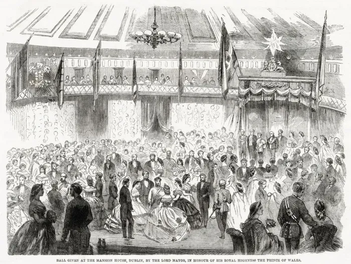 Framed Print : Ball given at the Mansion House, Dublin, by the Lord Mayor Framed Print : Ball given at the Mansion House, Dublin, by the Lord Mayor