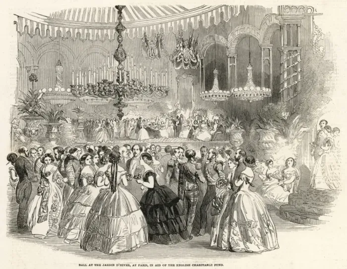 Framed Print : Ball at Paris 1854 Framed Print : Ball at Paris 1854